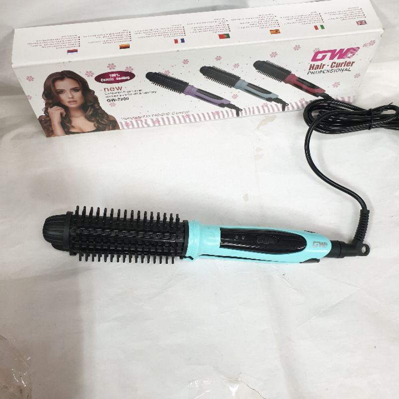 Alat Catokan Rambut Sisir Pelurus Curly Keriting 2in1 Pria  Blow Gw7200