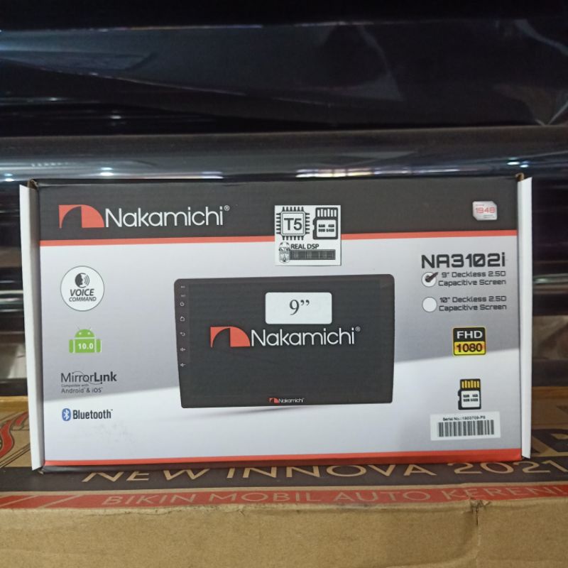 headunit 2din NAKAMICHI 9" inch NA3102i T5 ( 4gb ram / 64gb Rom)