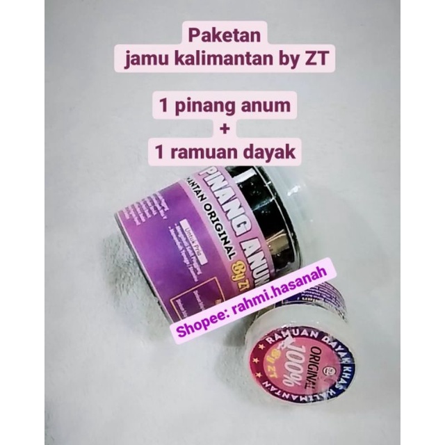 

Paket jamu pinang anum dan ramuan dayak