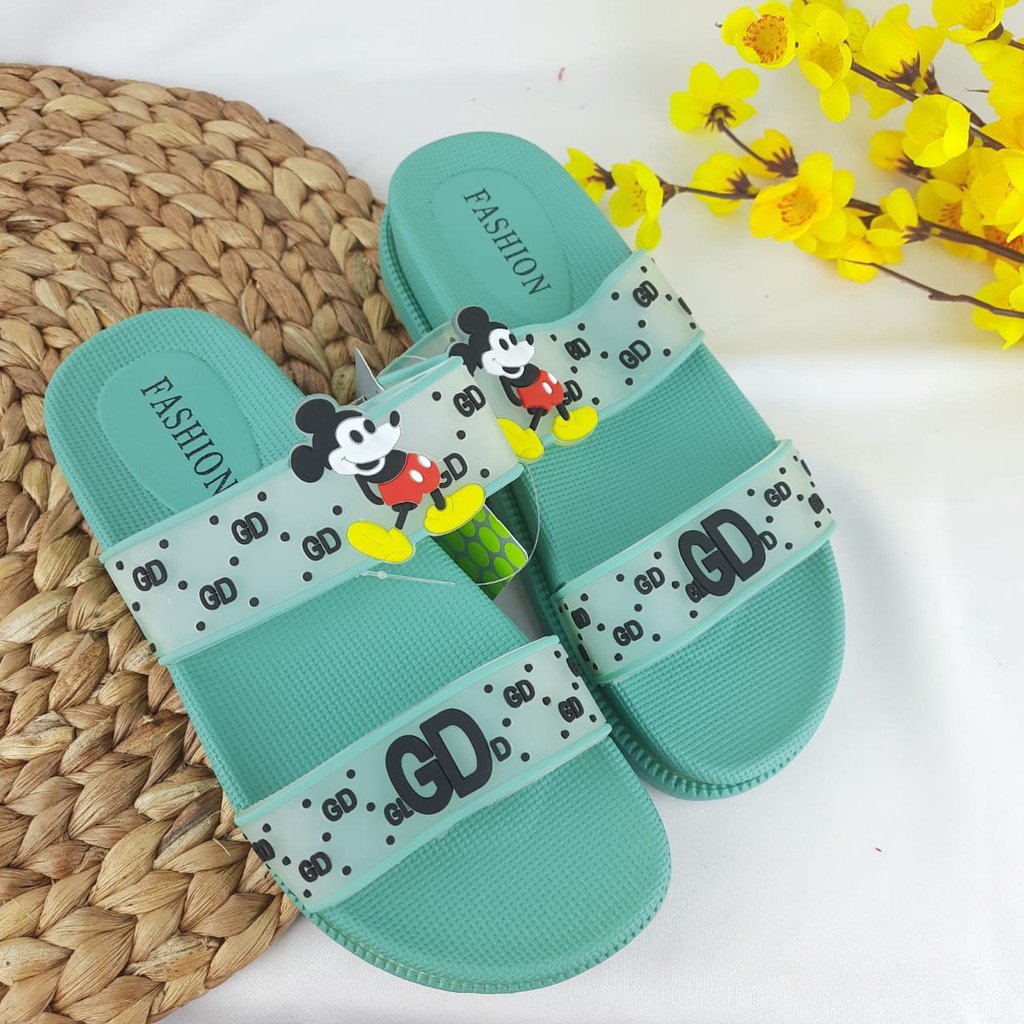 SANDAL WANITA MICKEY MOUSE LENTUR SD11