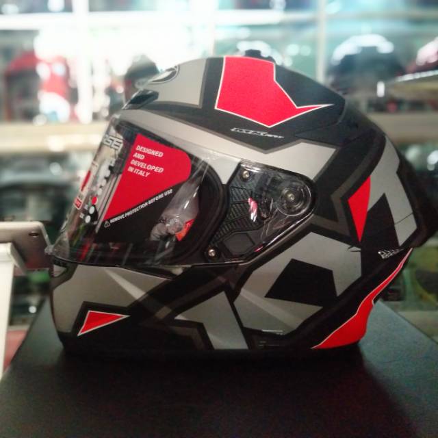 HELM FULL FACE KYT TT COURSE ELECTRON MATT GREY RED