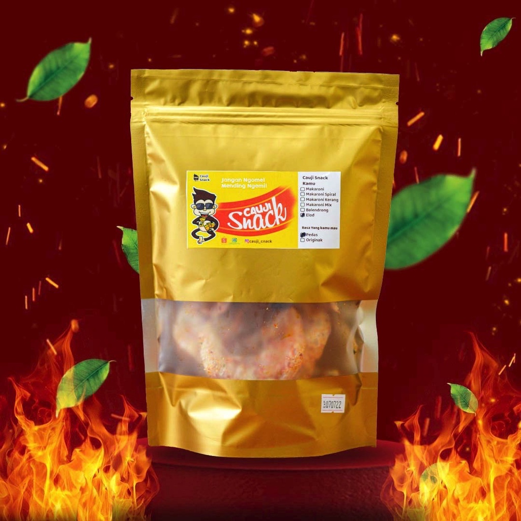 

Keripik elod kaca pedas gurih 50 gram cauji snack