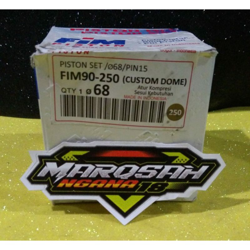 piston Fim 90 costum dome diameter 65 65,5 66.5, 67, 67.5, 68 pen 15 marqsah-3
