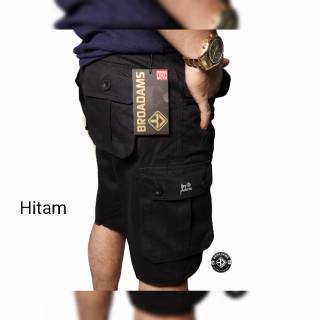  celana  pria  cargo pendek  warna  hitam abu cream  moca hijau 