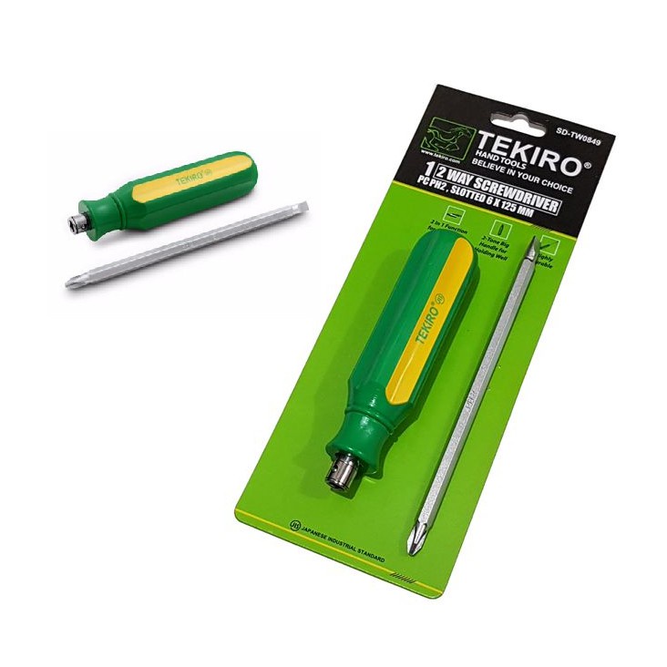 Obeng 2 Arah Tekiro Two Way Screwdriver Japan Technology Arah Bolak Balik