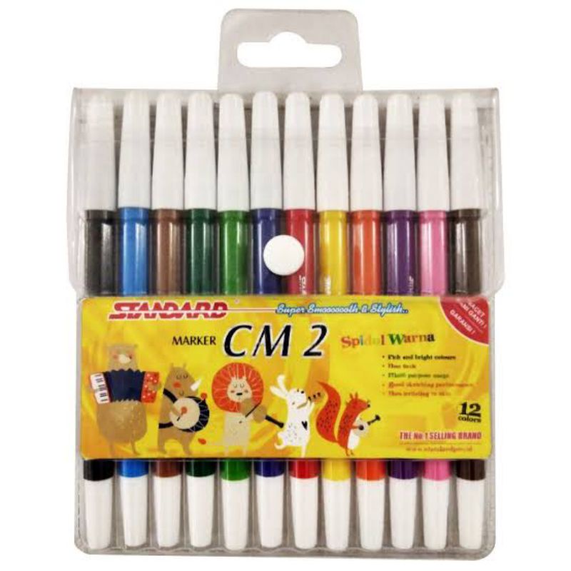 

STANDARD SPIDOL 12 WARNA CM 2 MARKER 12 COLOR