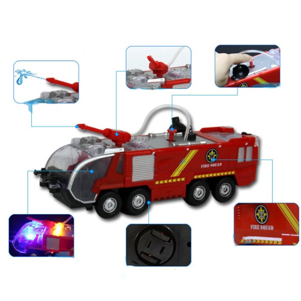 Mainan Anak Mobil Mobilan Pemadam Kebakaran Bump and Go Fire Squad Firemen Truck SY733