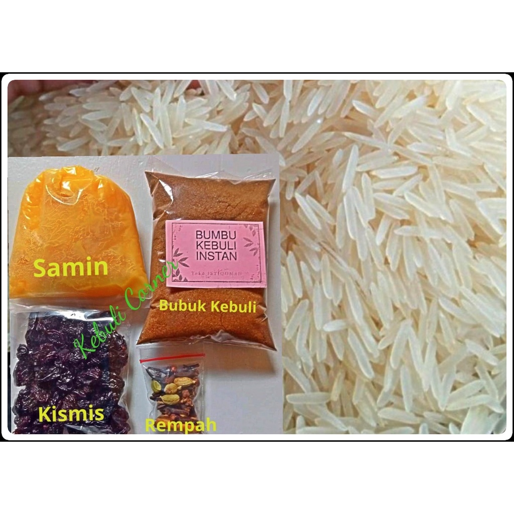 

Beras Basmati 1 kg dengan Bumbu Kebuli Komplit