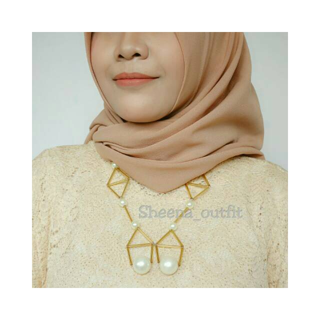 Premium necklace / kalung hijab / kalung Fashion / kalung mutiara / aksesoris simple/ kalung elegant