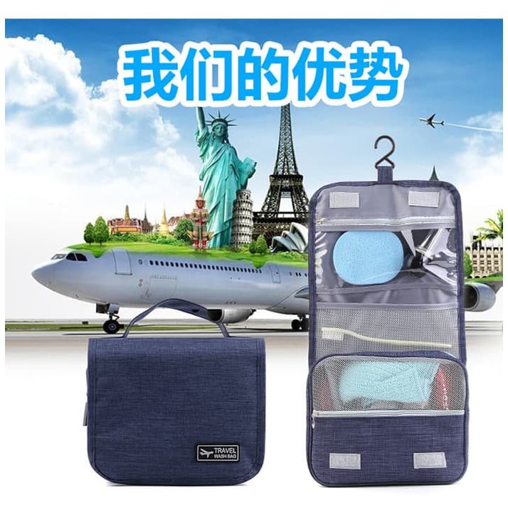 Korean Travel WASH BAG (Tas tempat ksometik dan perlengkapan mandi)