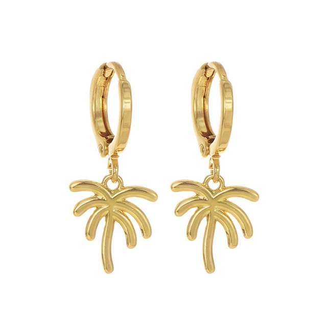 LRC Anting Tusuk Fashion Gold Copper Earrings F7447X