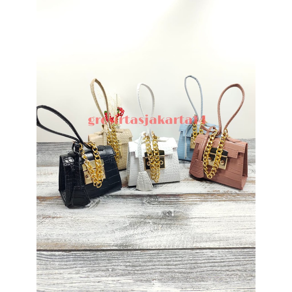 MICRO CROCO CANDY/ TAS SELEMPANG WANITA CROCO/ TAS ANDIN CROCO/ TAS MINI CROCO TERMURAH UK12X6X11 CM