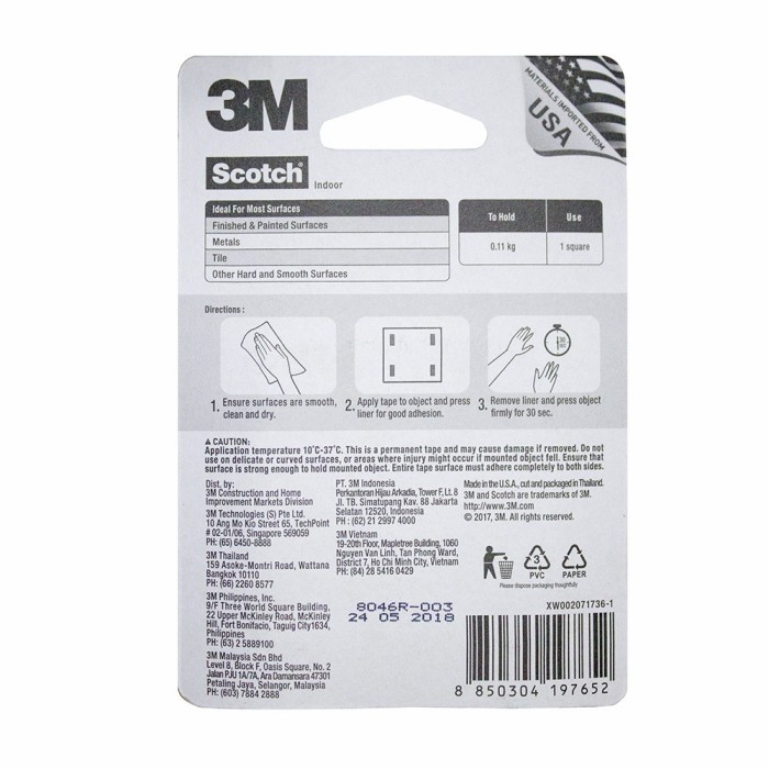 

Gaya Indoor Permanent Mounting Double Tape 3M 25.4 Cm Scotch Trendi