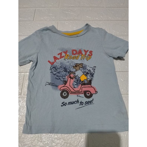 Preloved Kaos Mothercare Baby Road Trip Preloved Mothercare Baby Shirt Preloved Kaos Anak Mothercare