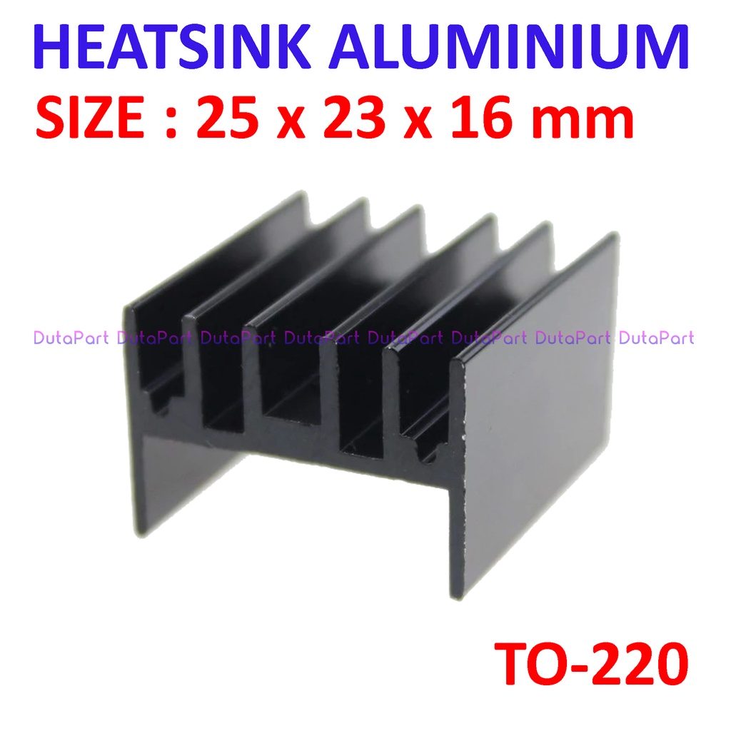 Heatsink Aluminium Pendingin 25x23x16mm TO-220 TO220 Heat Sink IC Transistor 7805