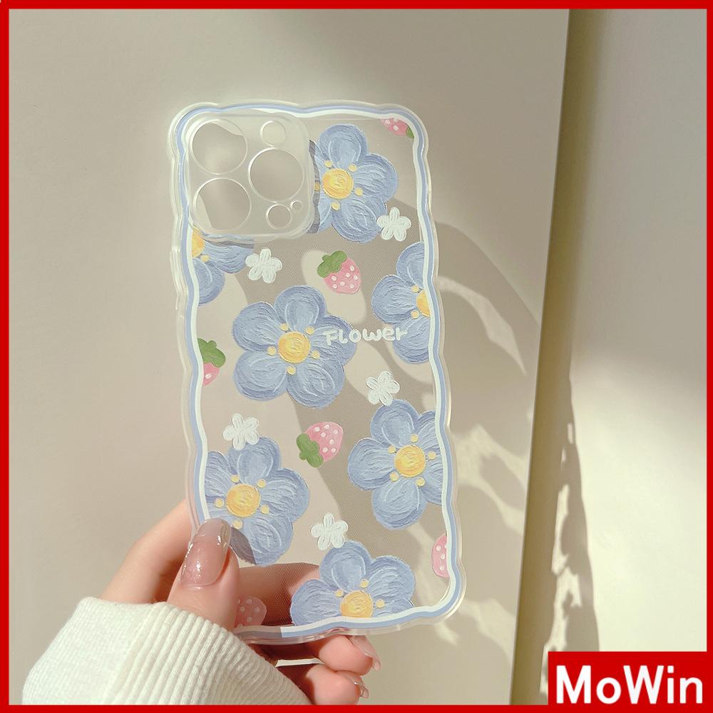 iPhone Case Silicone Soft Case Clear Case Wave Non-Slip Shockproof Camera Full Coverage Protection Oil Painting Flower For iPhone 13 Pro Max iPhone 12 Pro Max iPhone 11 iPhone7Plus