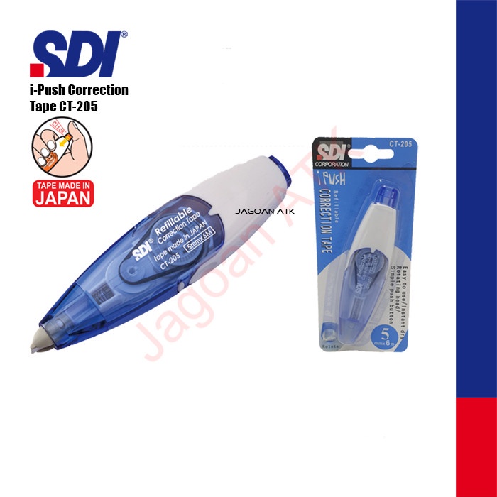 

Hemat Correction Tape / Tip-X Kertas (5Mmx6M) I-Push Sdi Ct-205 Trendi