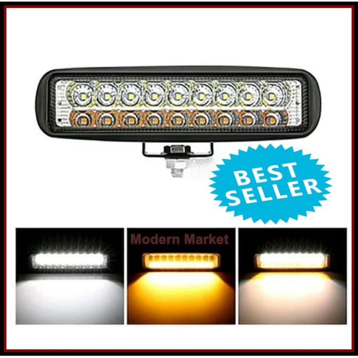 ✨ BISA COD ✨ DUA WARNA LAMPU TEMBAK SOROT LED BAR CREE OFFROAD - LAMPU SOROT MOBIL