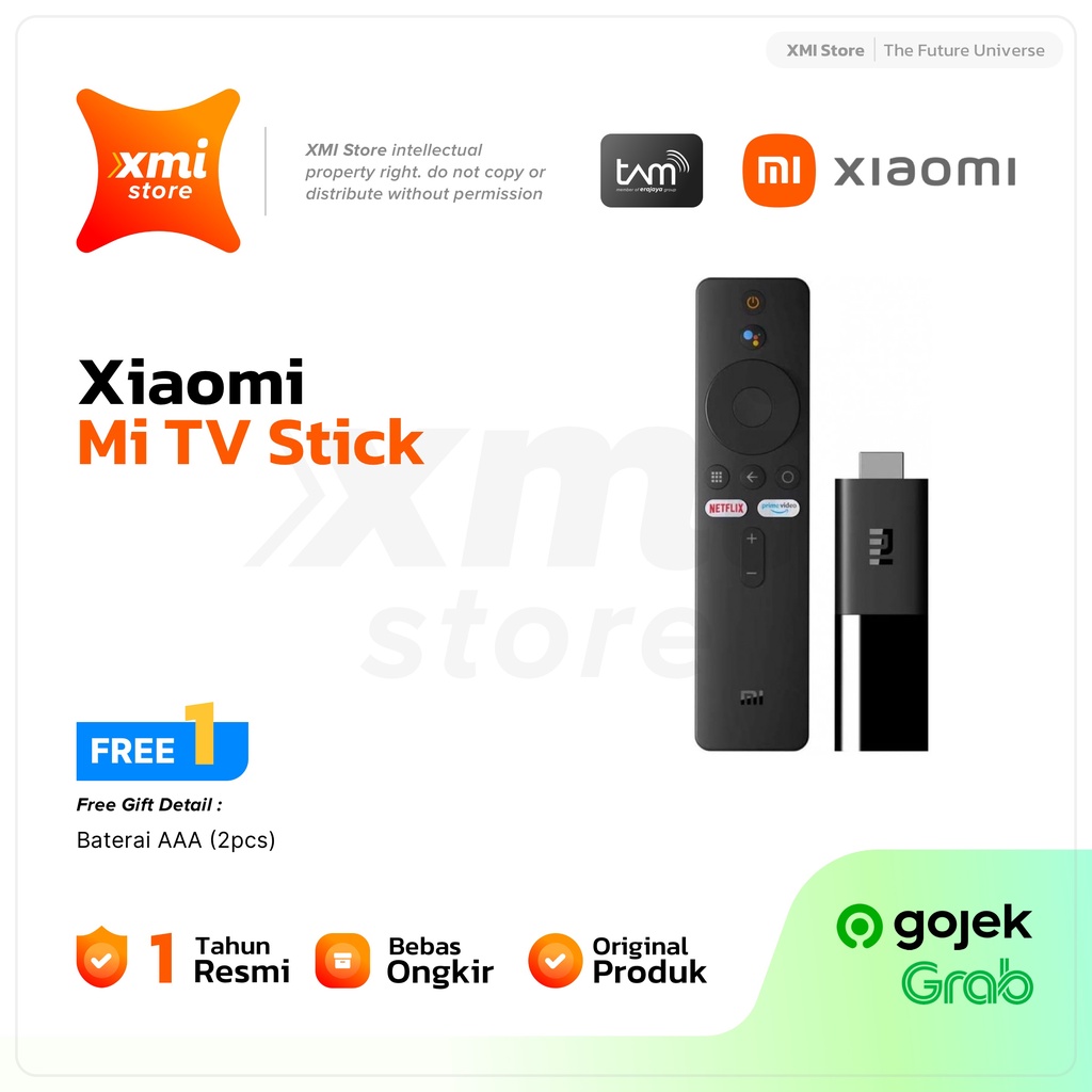 Xiaomi Mi TV Stick Android Smart TV Dongle Chromecast Global Version Garansi Resmi