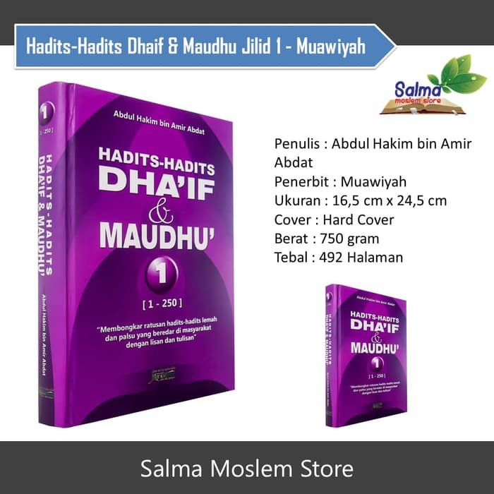 Original Buku Hadits Hadits Dhaif dan Maudhu Jilid 1 - Muawiyah