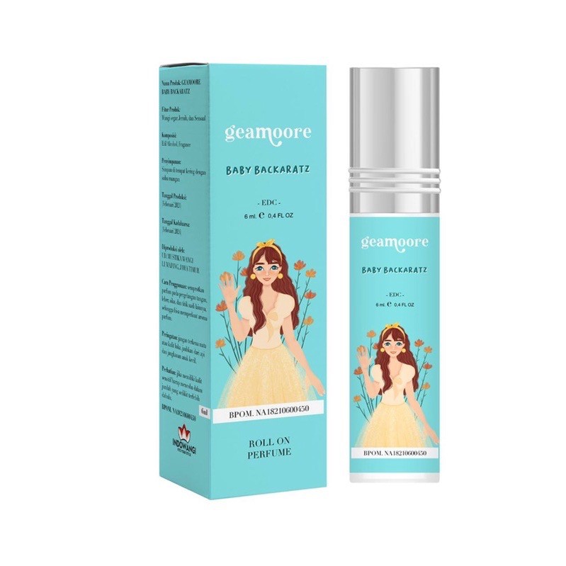 [ML] [TERMURAH SESHOPEE! BPOM] PARFUM GEAMOORE 6ML ROLL ON PARFUME BY GEAMORE 6 ML INSPIRED PERFUME-BABYBCKARATZ roll6ml