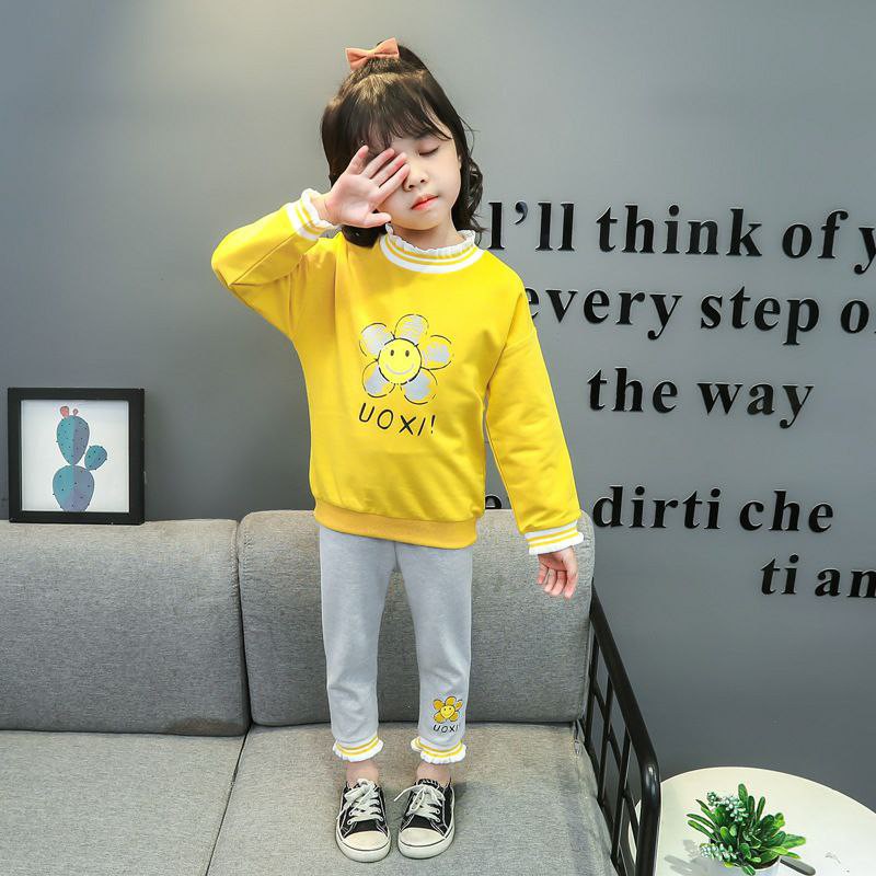 Promo !! One set baju anak cewek cutie / setelan flower voxi smile import  uk 1-2th