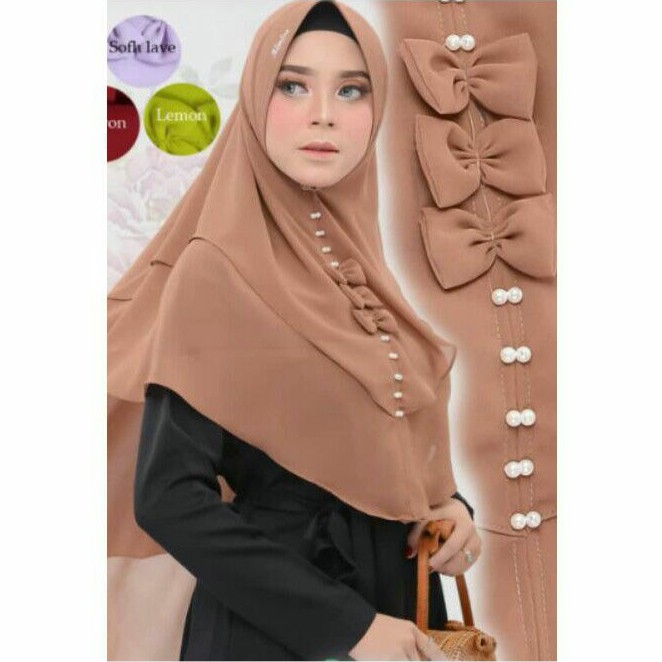 Khimar Babydol 2 Layar Pita