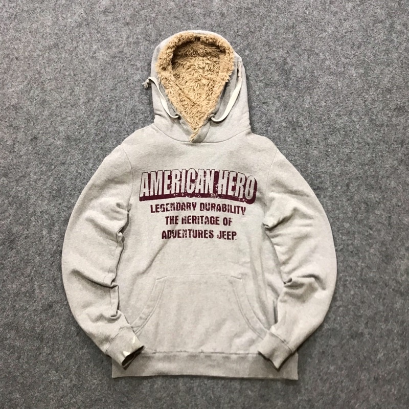 HOODIE SHERPA JEEP grey