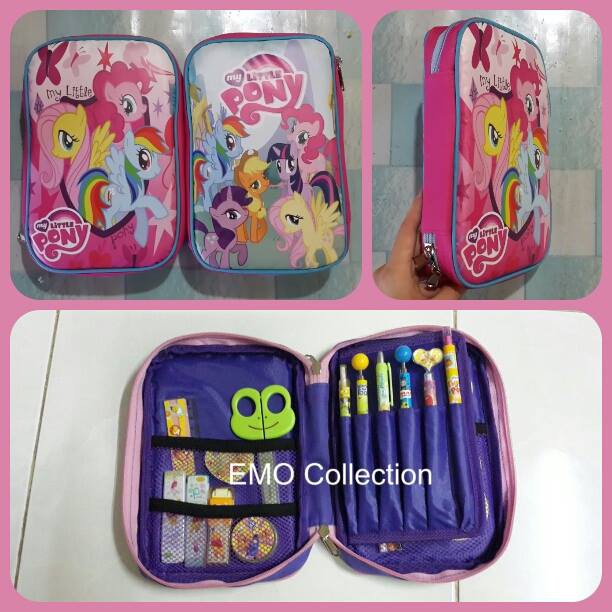 

Pencil Case Kotak Pencil Tempat Pensil Anak Karakter Kartun Little Pony