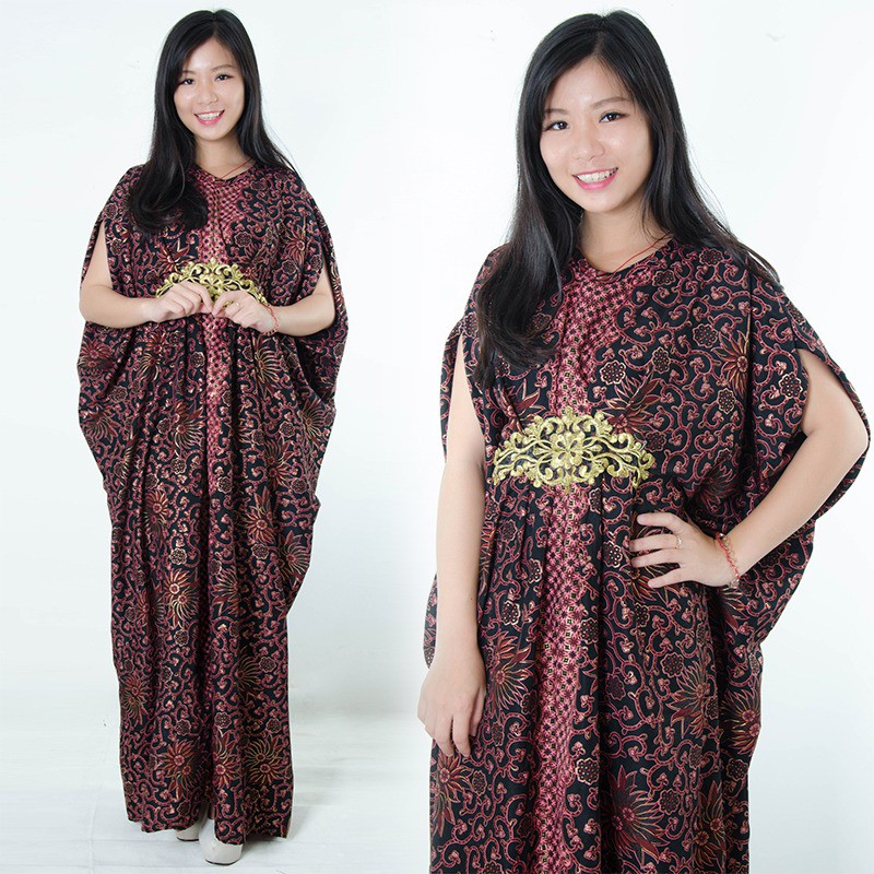 SB Collection Dress Maxi Gina Longdress Kaftan Gamis Jumbo Batik Wanita