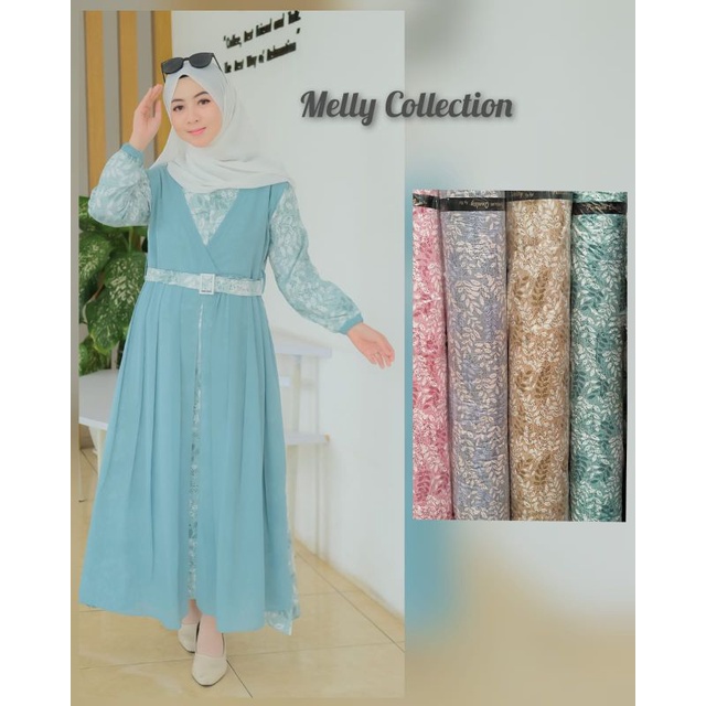 Gamis Syakila Rompi/gamis sabuk terpisah murah/Gamis wanita Kekinian