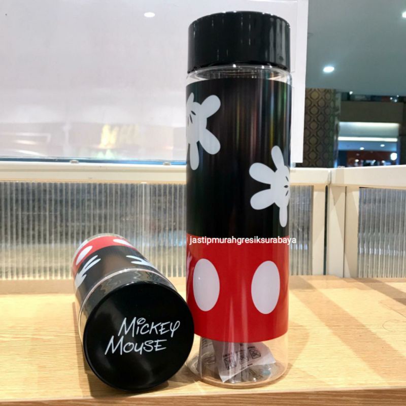 MICKEY MOUSE WATER BOTTLE 600ML BOTOL MINUM MINISO BOTOL MICKEY MOUSE BOTOL MINISO