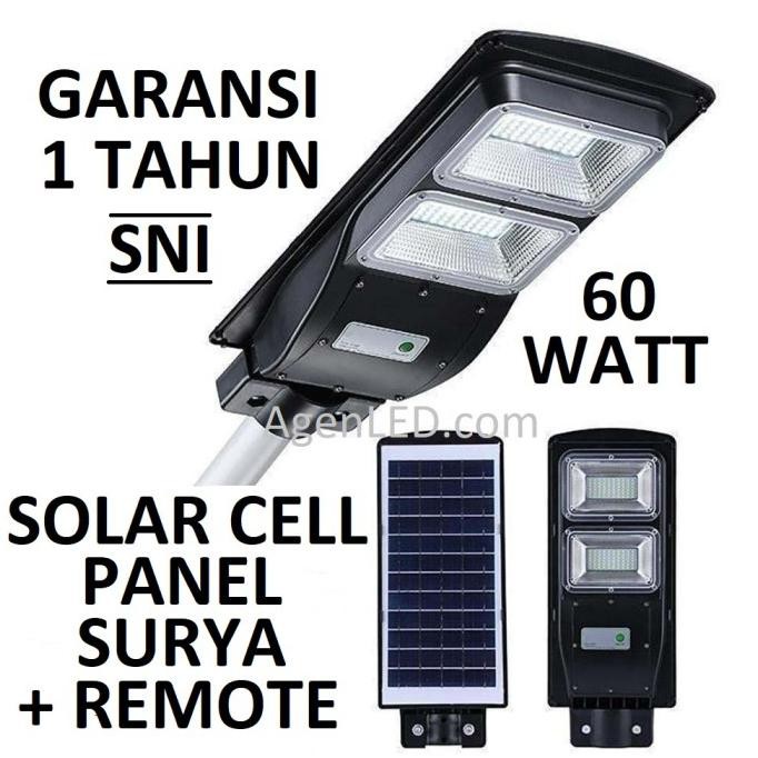 Lampu Jalan PJU LED Solar Cell 60W Panel Surya SOROT 60 WATT SolarCell - PJU SOLAR 60 W