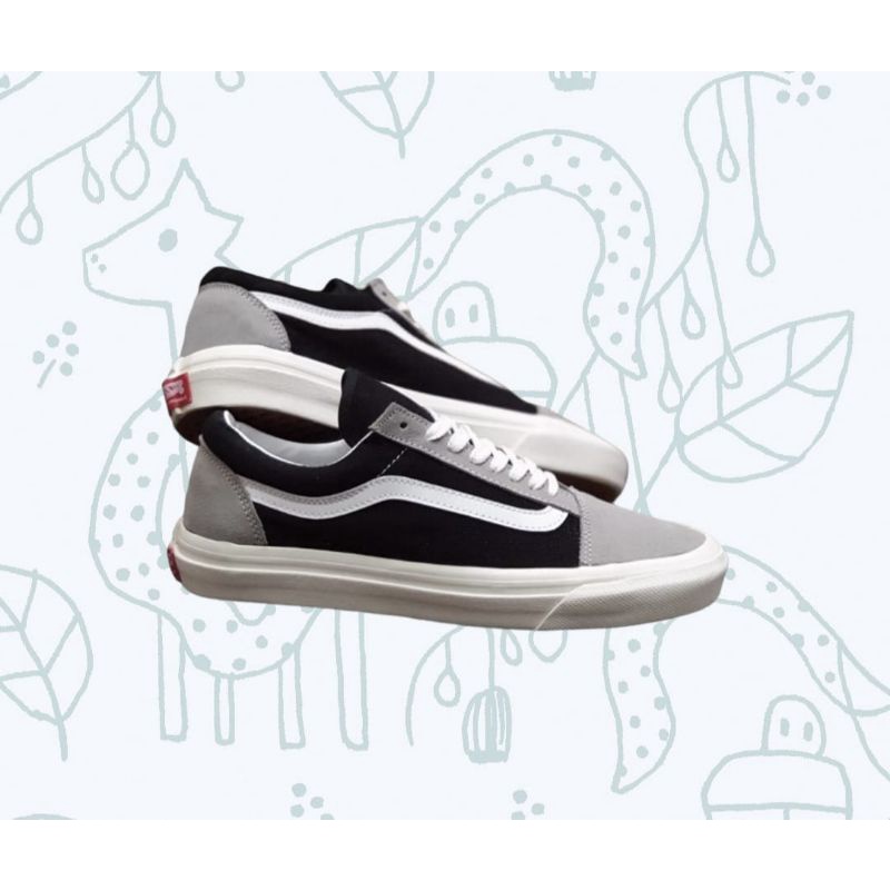 SEPATU V4NS OLDSKOOL ABU HITAM OG | SEPATU PRIA | SEPATU WANITA | SEPATU SNEKARS | SEPATU IMPORT