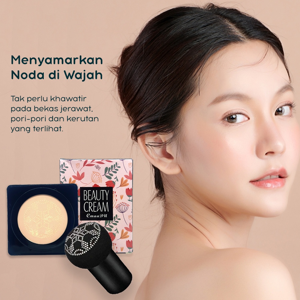 BPOM CMAADU BEAUTY CREAM BB Cream BB Cushion Whitening Oil-Control Foundation Waterproof Tahan Lama Original