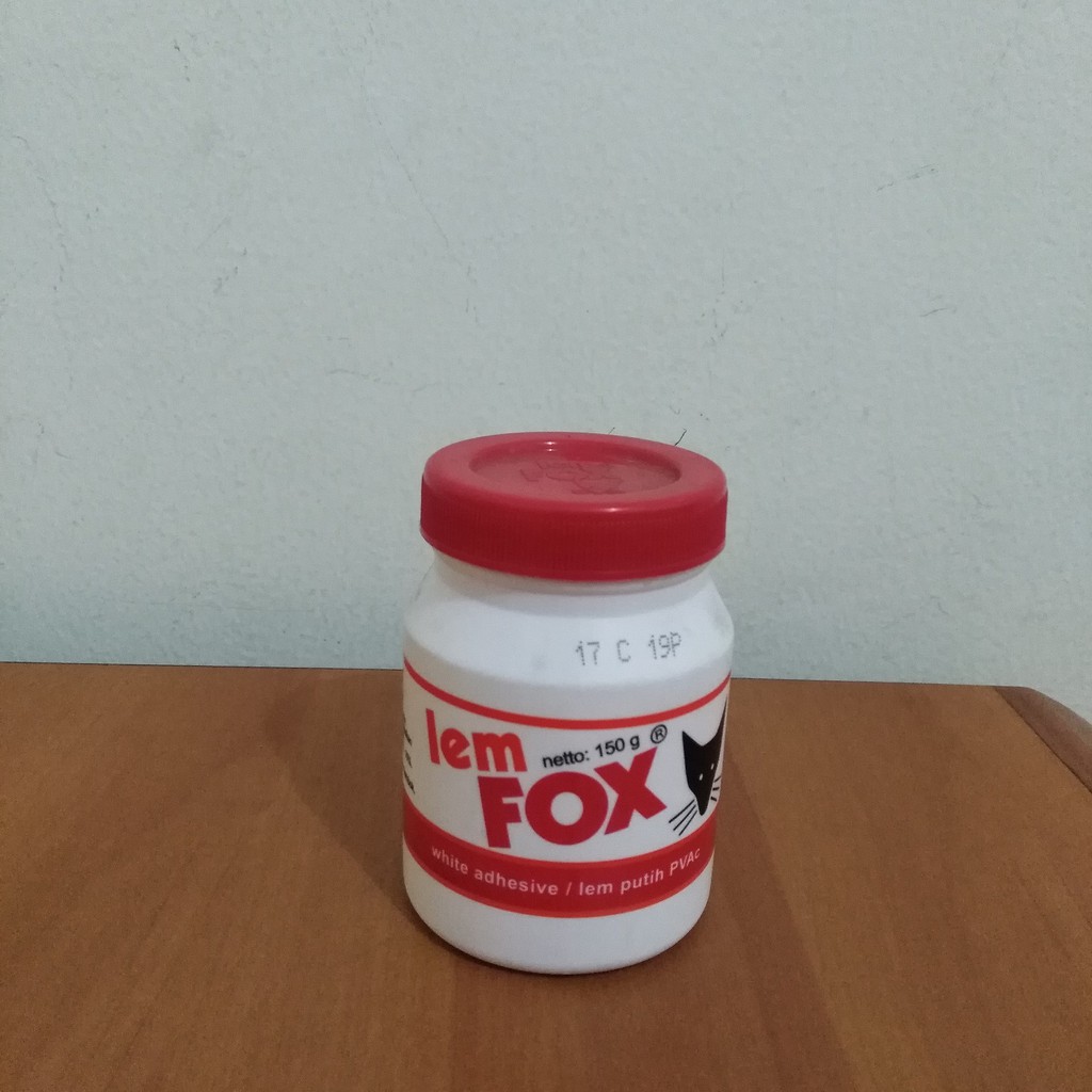 

Lem Kertas / Lem Kayu / Lem Putih PVAc Fox 150gram