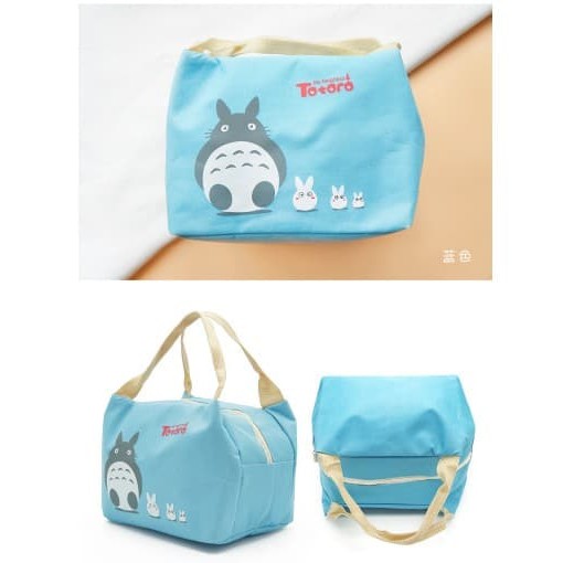 

TM004 Totoro Lunch bag Cooler bag Tas Makanan Tas Bekal Biru Muda Murah
