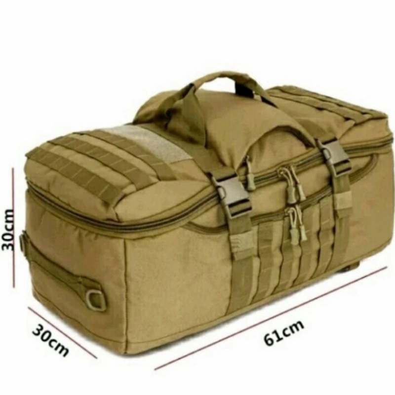 tas tactical army tas brimob 3in1 tas treveling jumbo 75L