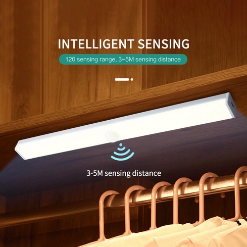 Lampu Baca Tempel Magnetic LED Sensor Gerak Lampu Dinding Lemari Kamar-3