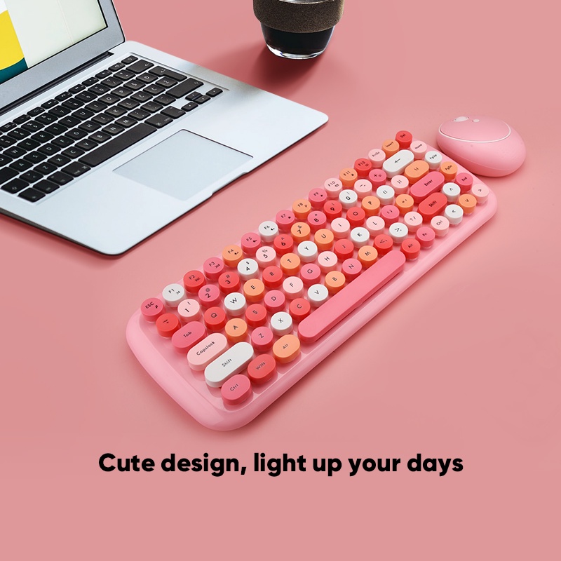 MOFii Keyboard Wireless Mouse Wireless Set 2.4G Candy-4