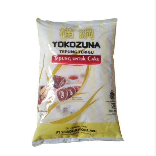 

Tepung Terigu sriboga Yokozuna 1 kg ( Tepung untuk cake)