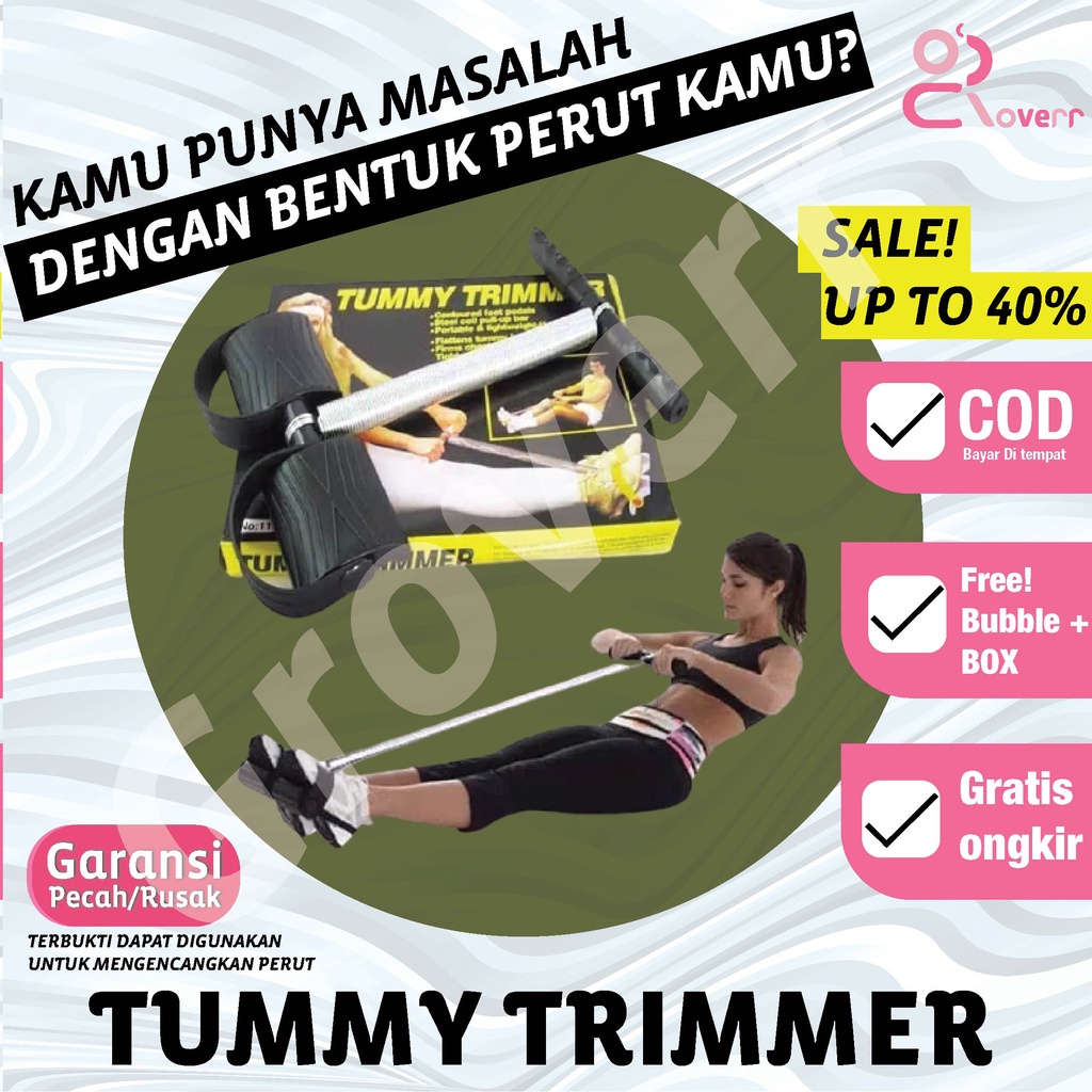 Alat Fitnes Gym Olahraga Rumah Pengencang Pengecil Perut Body Sixpack Sit Up Tummy Trimmer Pembakar Lemak TMR2