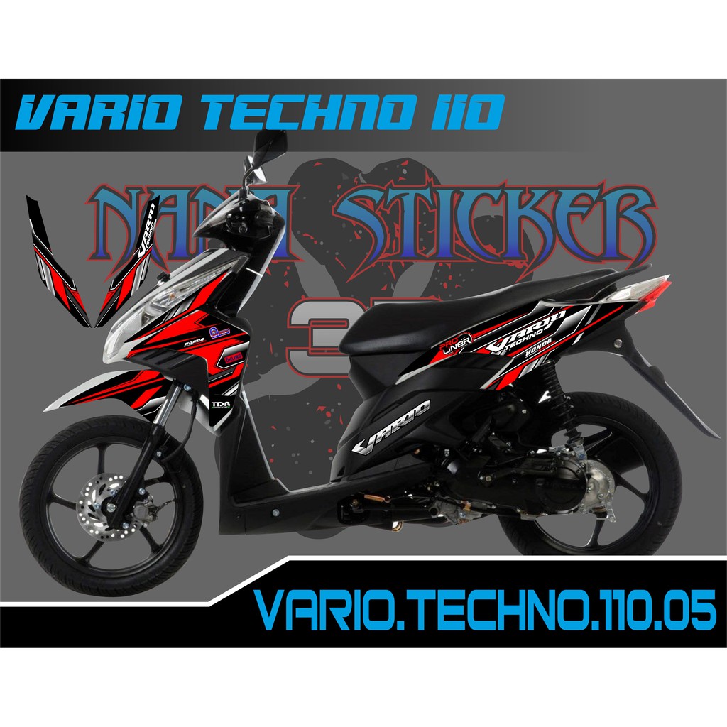 Striping VARIO TECHNO 110 - Stiker VARIO TECHNO 110 List Variasi Motor STICKER VARIO TECHNO CODE 05