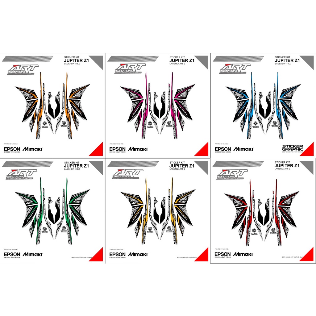 STRIPING JUPITER Z1 LAGENDA Z 155/STIKER VARIASI  JUPTER Z1 LAGENDA Z