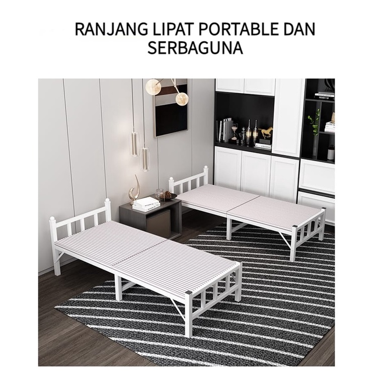 Ranjang Lipat Kasur Lipat Folding Bed Portable Furnibest