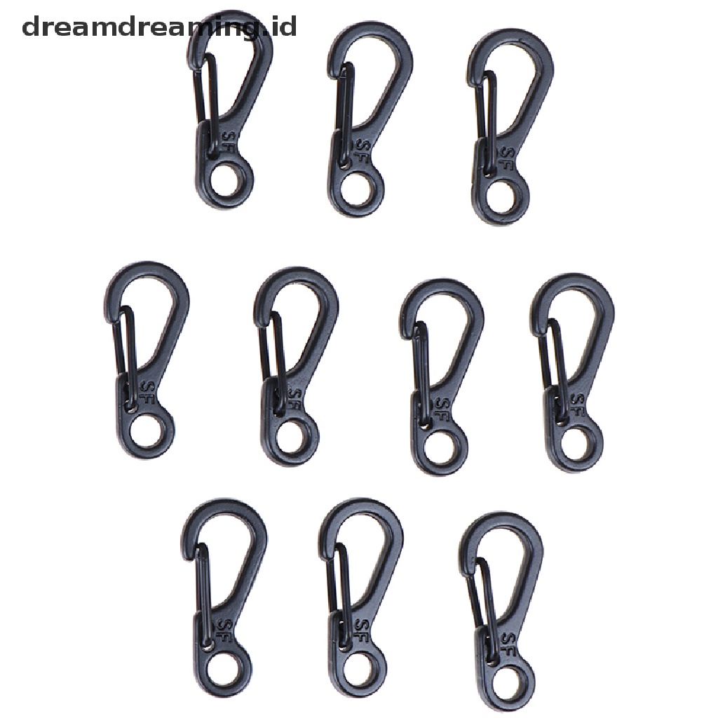 (dreamdreaming.id) 10pcs Klip Carabiner Mini Untuk Camping