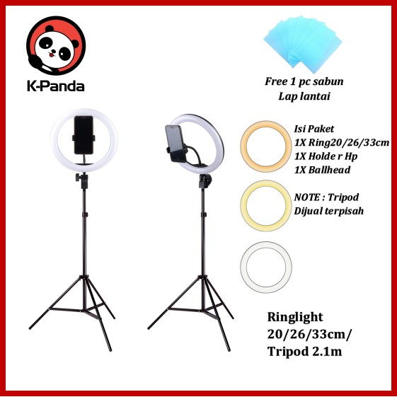 Ring Light LED Size 26 CM dan 33 CM / Lampu 26 CM dan 33CM