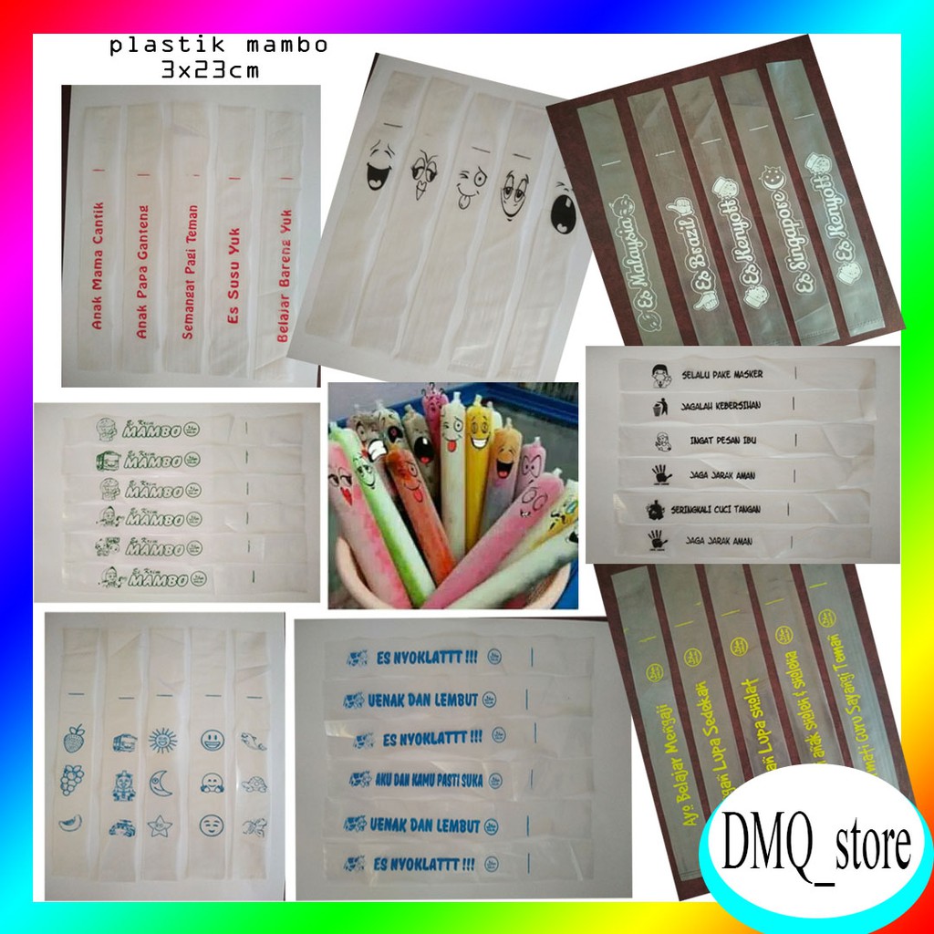 

Plastik Es 3x23 Sablon 100 pcs / Plastik Es Mambo / Plastik Es / Plastik Kemasan /Plastik Es Pensil