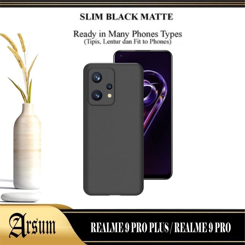promo case realme 9 pro   realme 9 pro plus softcase premium slim matte macaron list hitam camera co