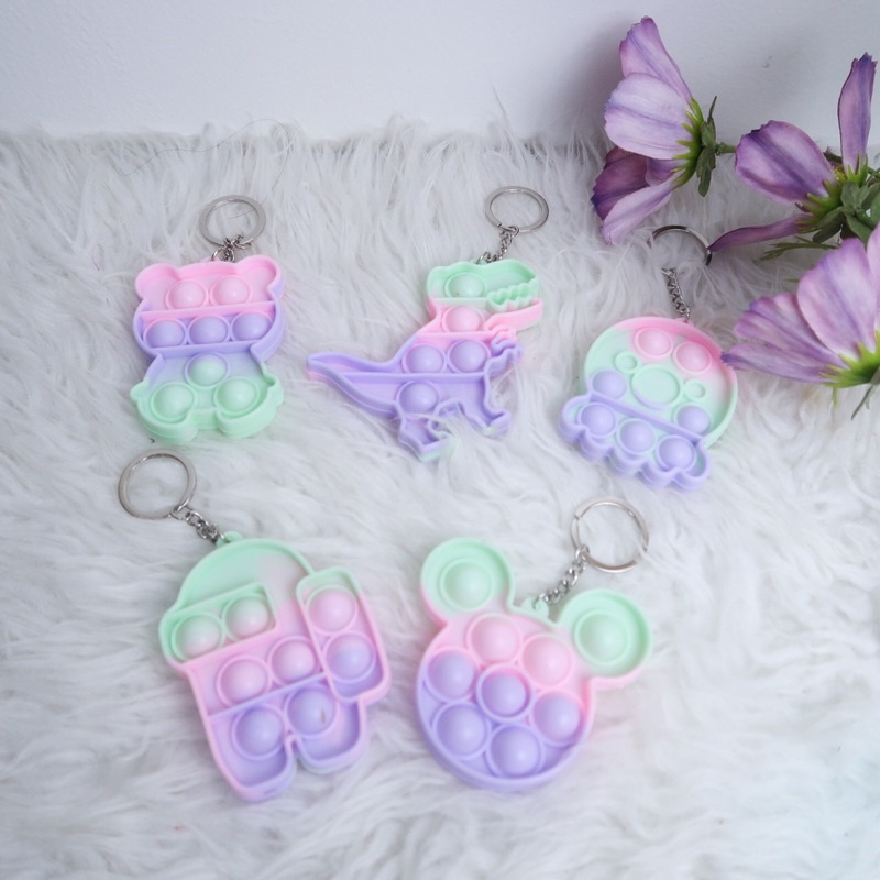 POP IT GANTUNGAN MINI 8cm FIDGET TOYS SUPER CUTE PREMIUM BEST SELLER